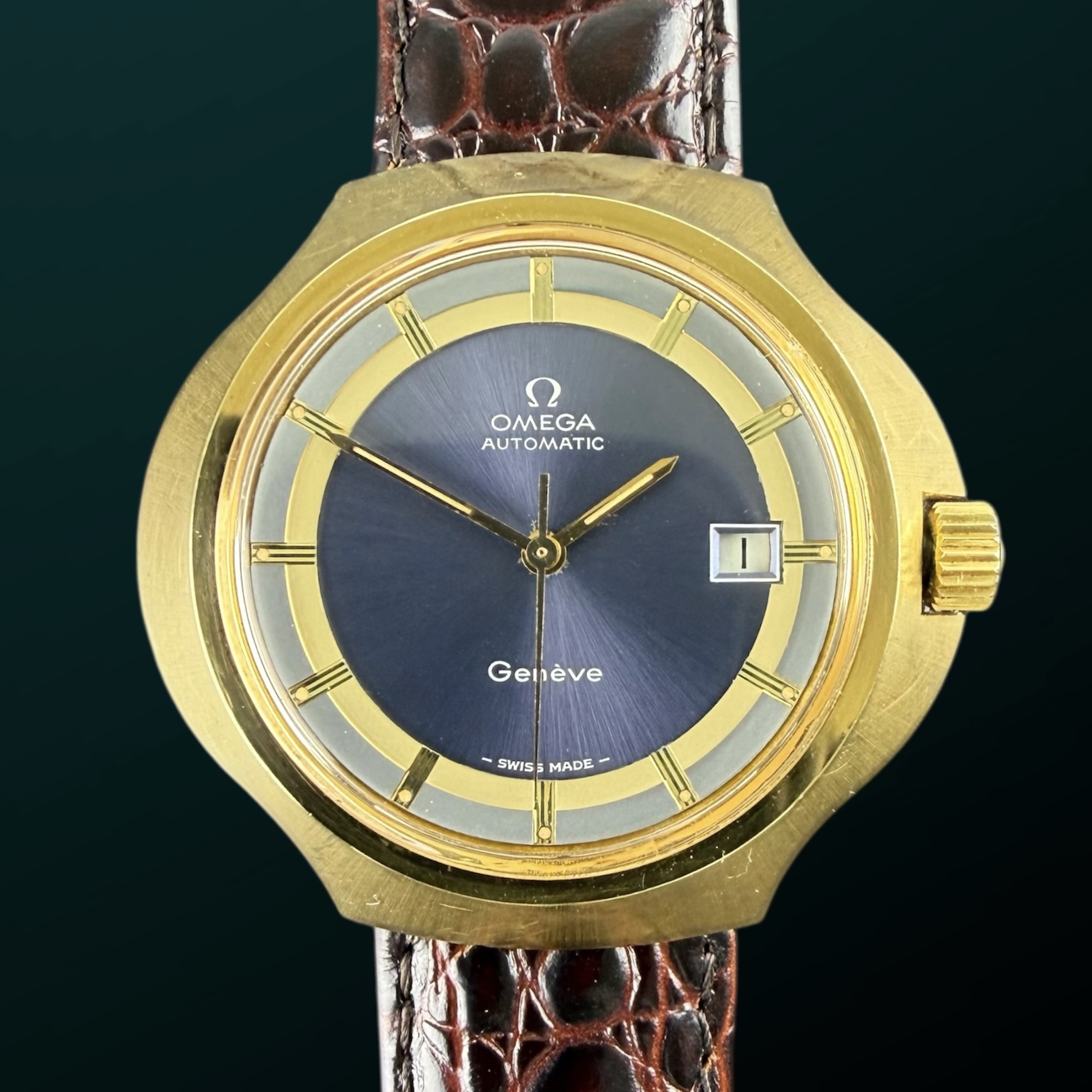 Vintage Omega Genève “Stingray” / “Cobra” “Jumbo XL” 166.121 - 45mm - 1973