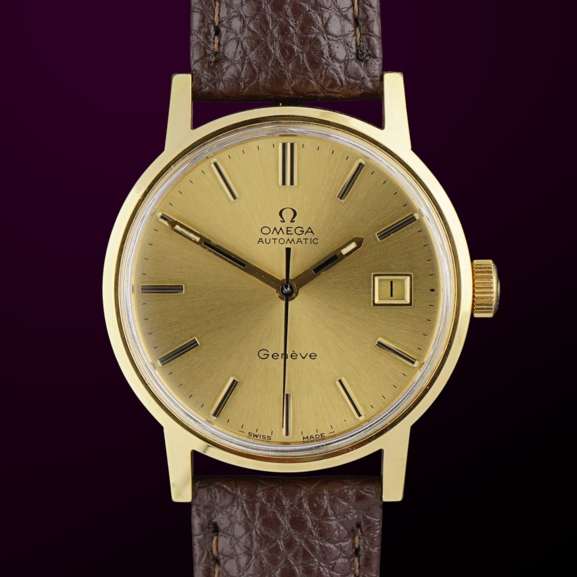 Vintage Omega Genève Automatic Push-Date 168.0098 - 35mm - 1972