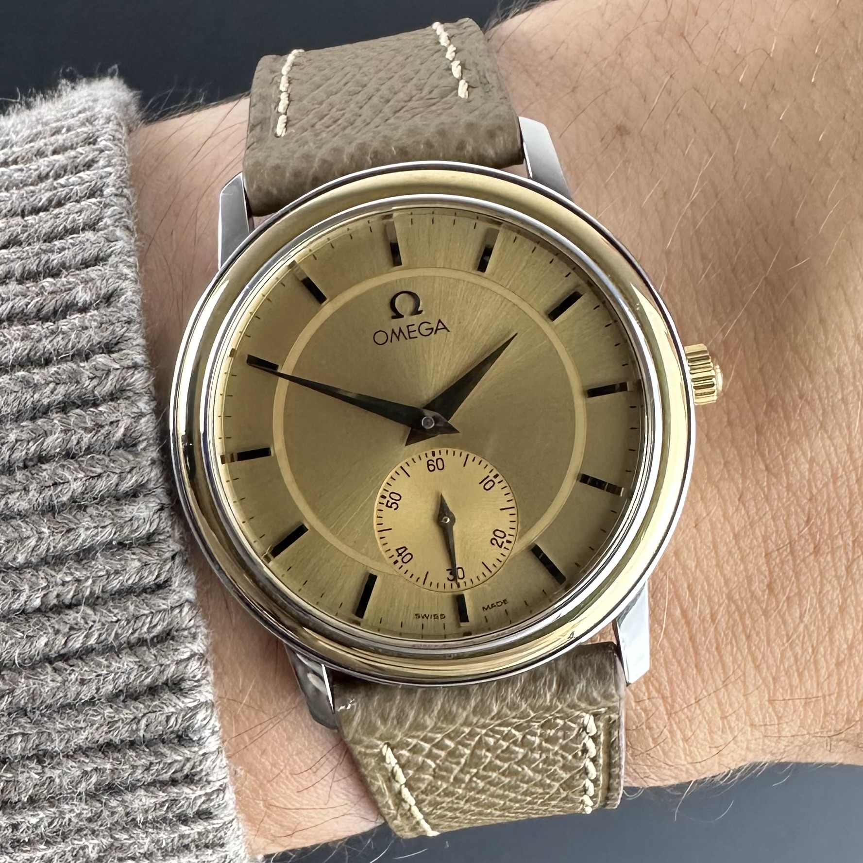 Vintage Omega De Ville Prestige Small Seconds Two-Tone 4720.11.01 - 34,5mm - 1998