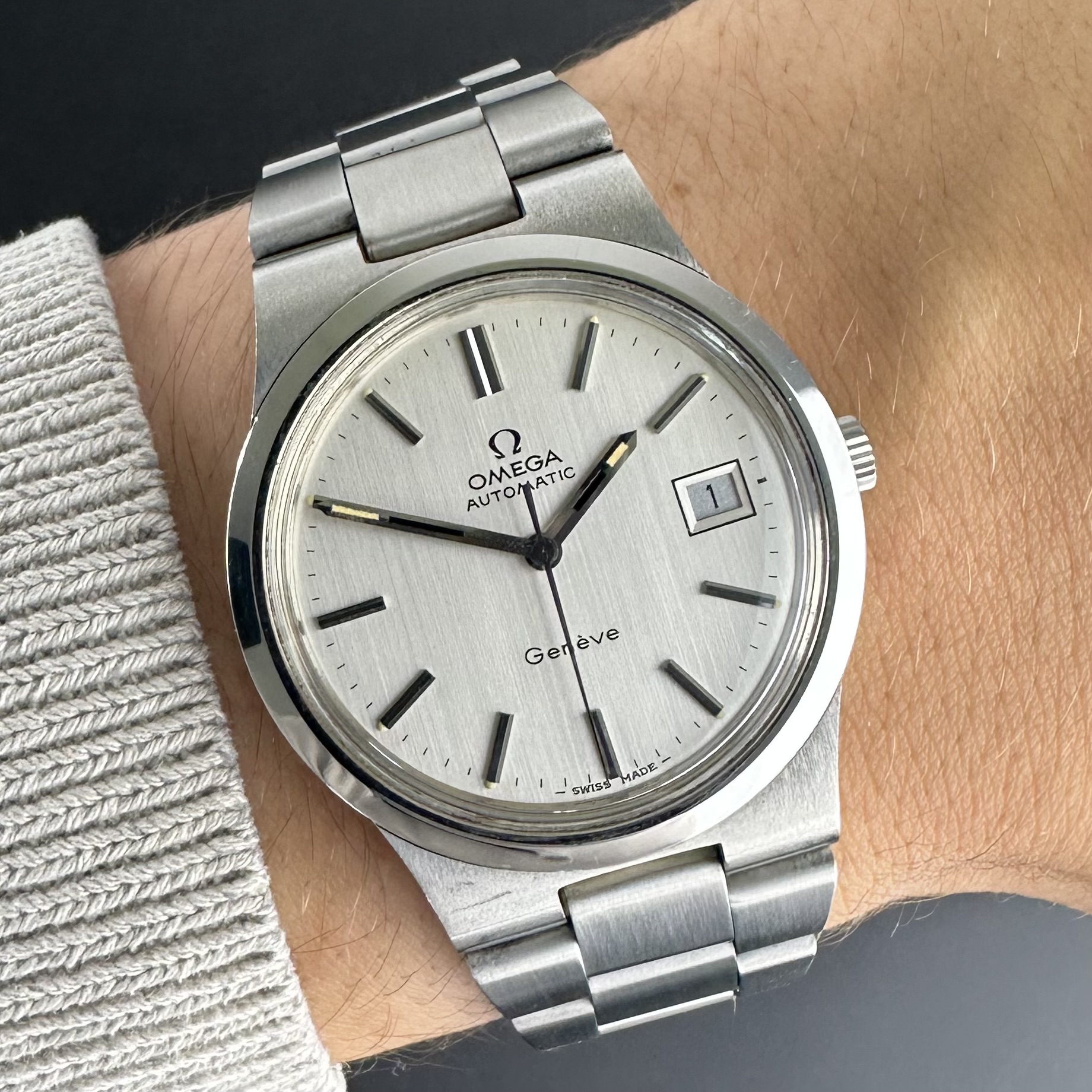 Vintage Omega Genève Automatic Date 166.0173 / 366.0832 - 36,5mm - 1973