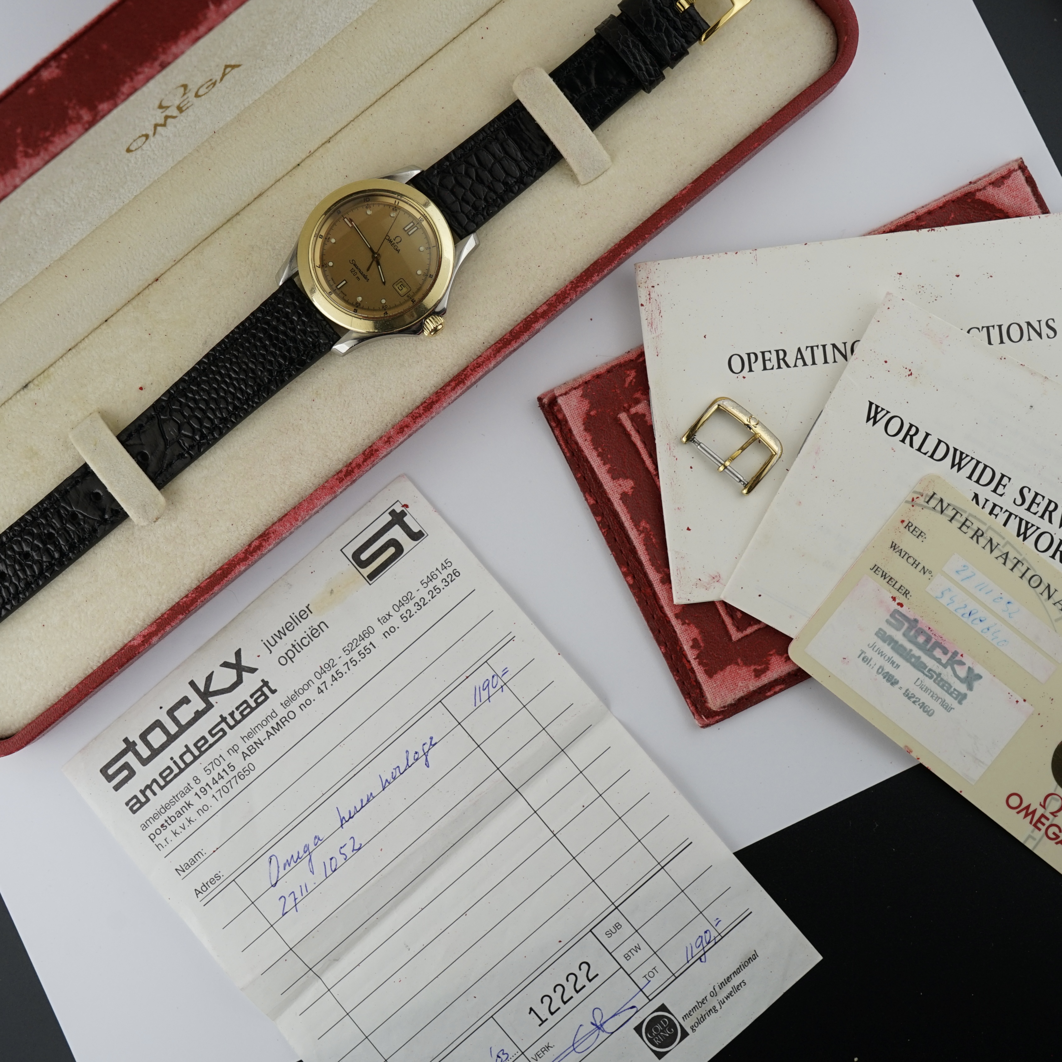 Vintage Omega Seamaster 120m Quartz Two-Tone 196.1501 - 36mm - 1993 + Full Set