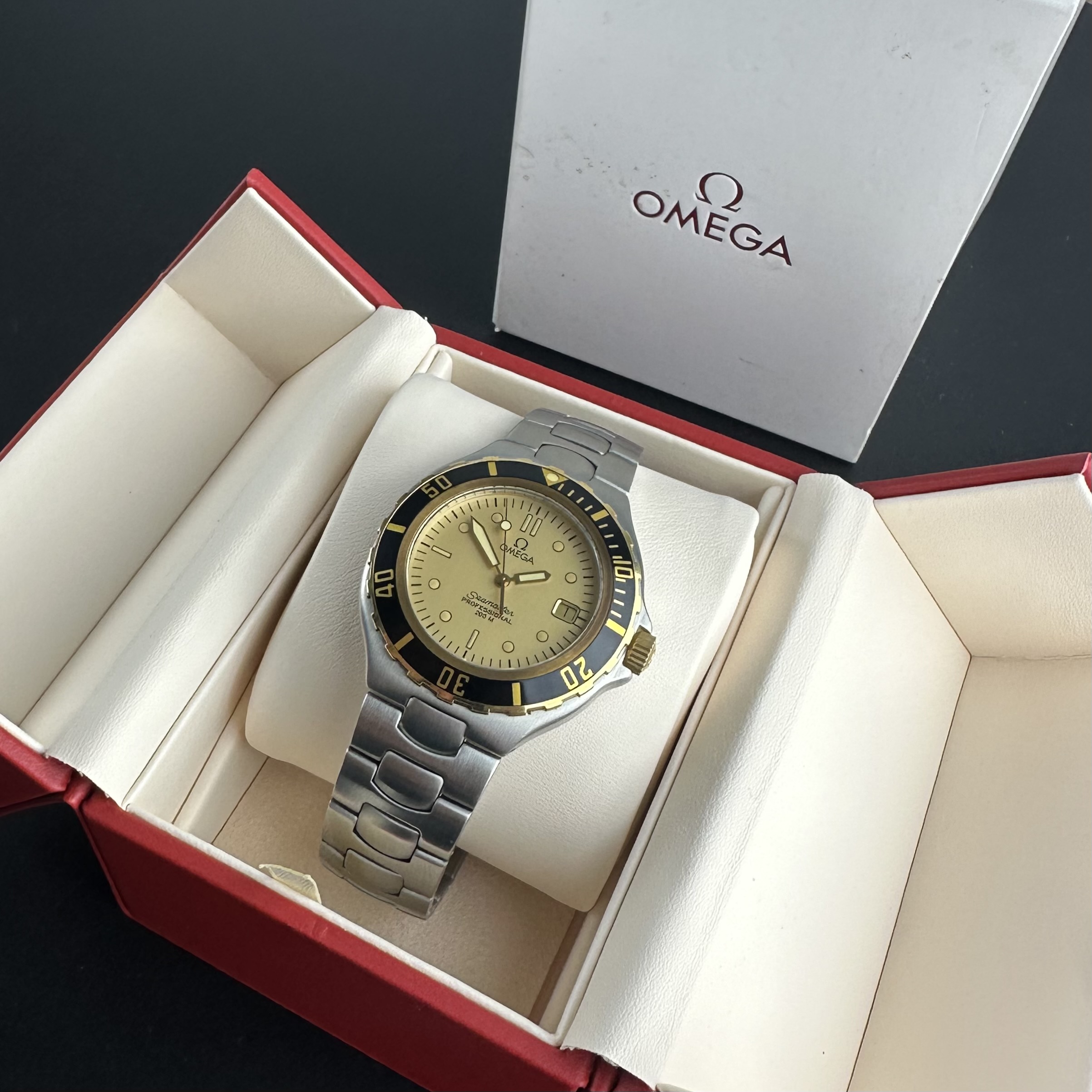 Vintage Omega Seamaster Professional 200m Pre Bond Two-Tone Quartz 396.1062 - 36mm - 1991 + Box