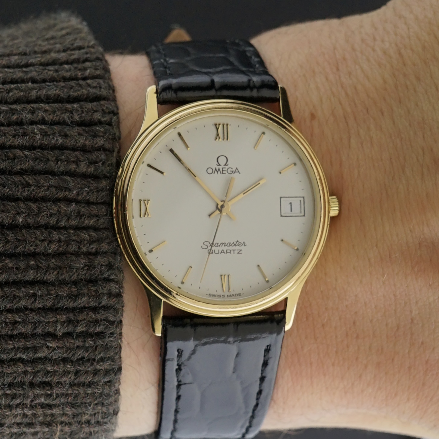 Vintage Omega Seamaster Quartz Roman Numerals 196.0263 - 32mm - 1982