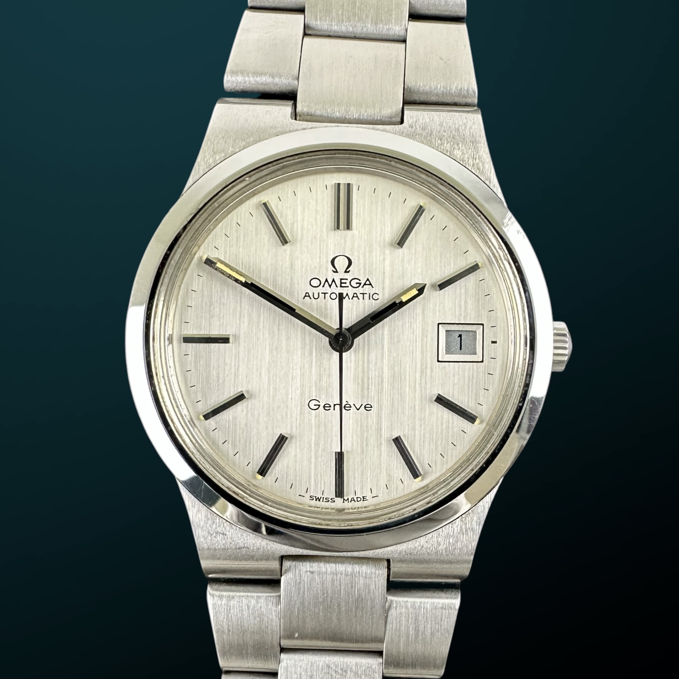 Vintage Omega Genève Automatic Date 166.0173 / 366.0832 - 36,5mm - 1973