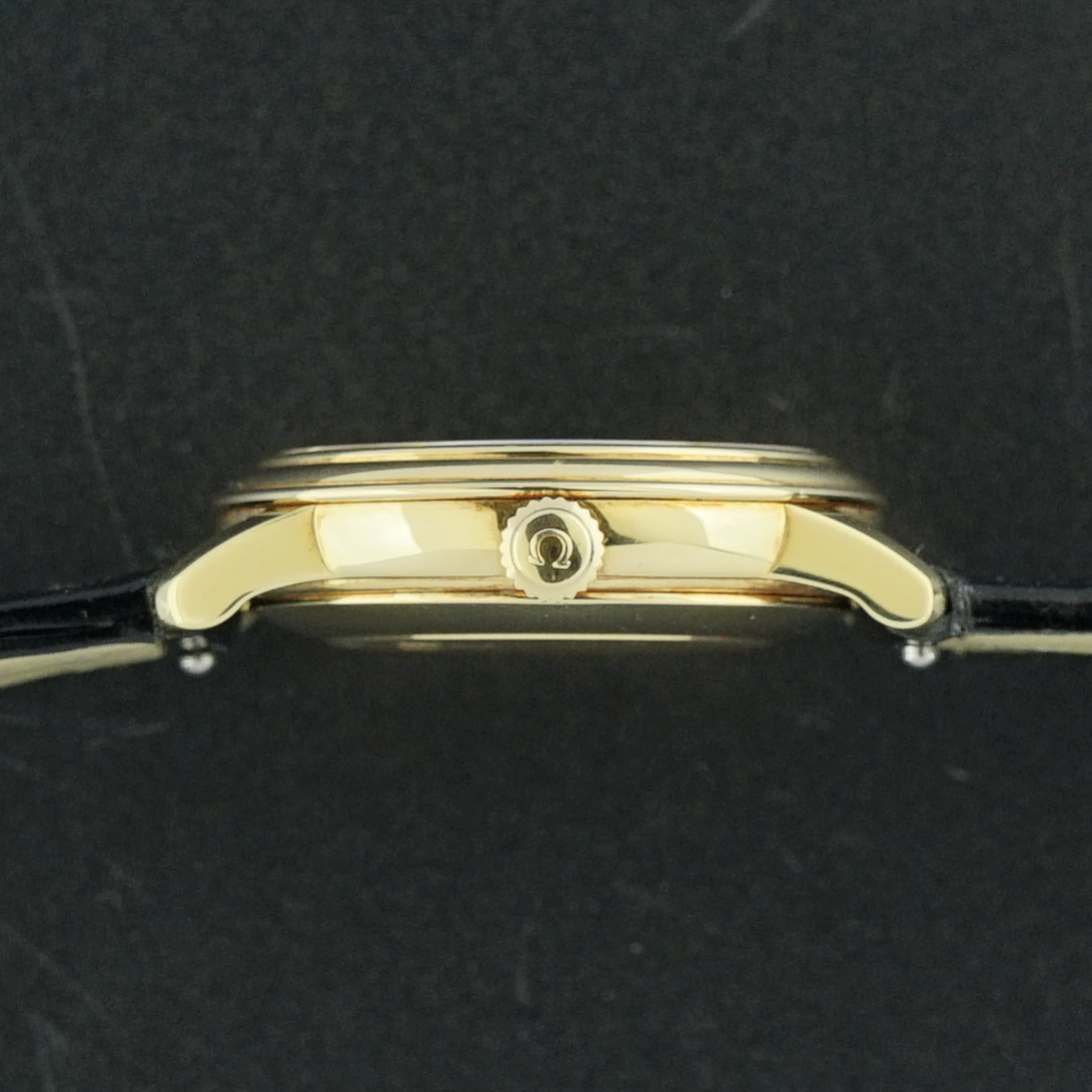 Vintage Omega De Ville Lady 18k Solid Yellow Gold Diamond Set 566.1050 - 27mm - 1998