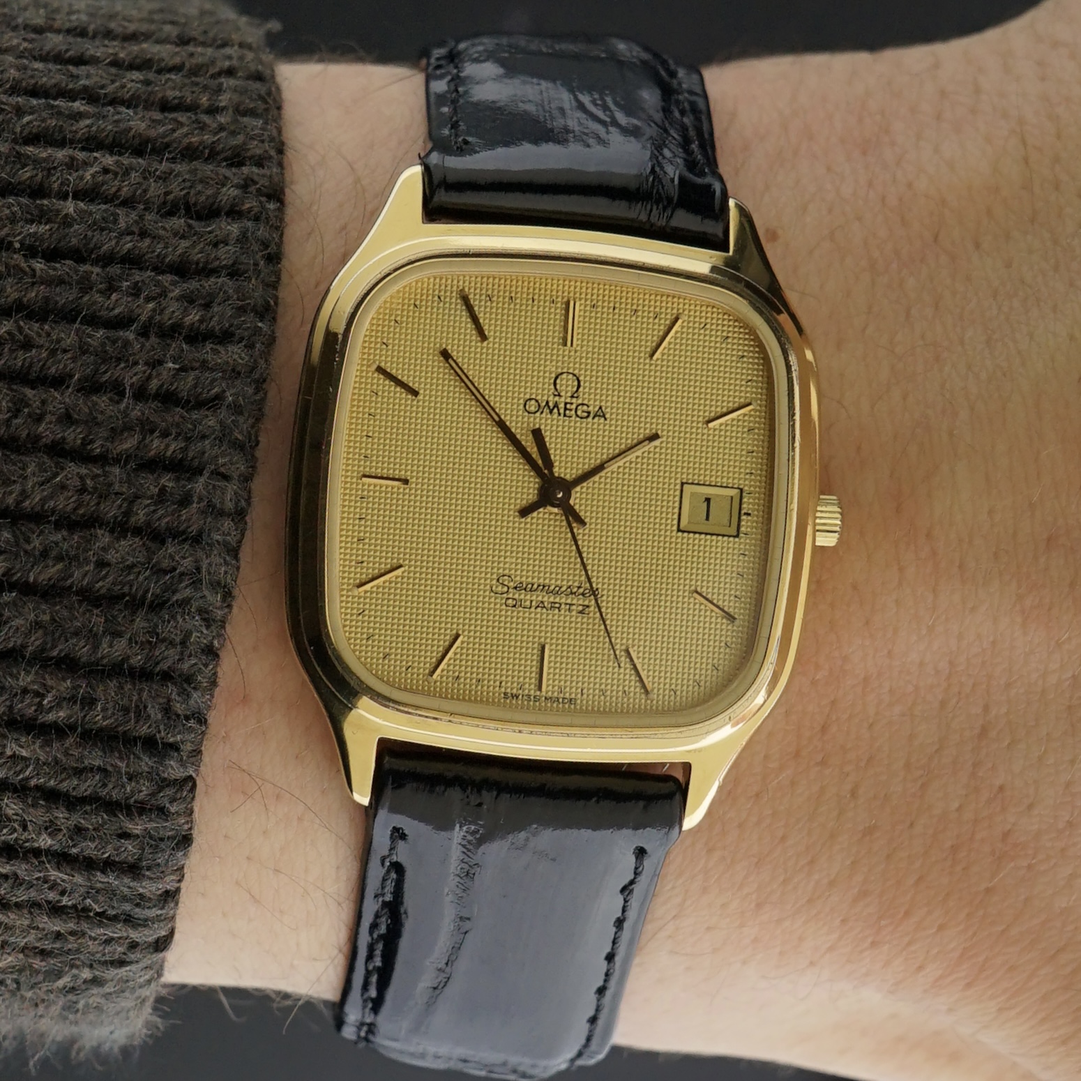 Vintage Omega Seamaster Quartz Tapisserie dial 196.02361 - 31mm - 1982