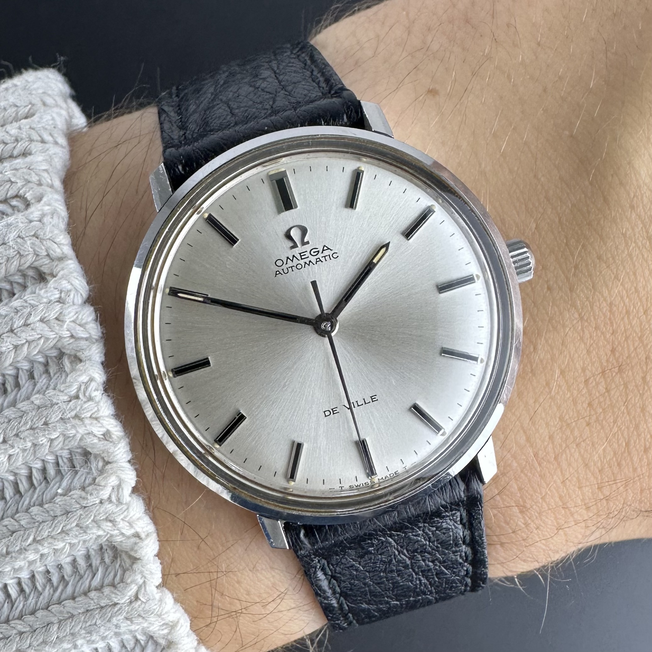 Vintage Omega De Ville Automatic Tritium Sunburst 165.033 - 34,5mm - 1969