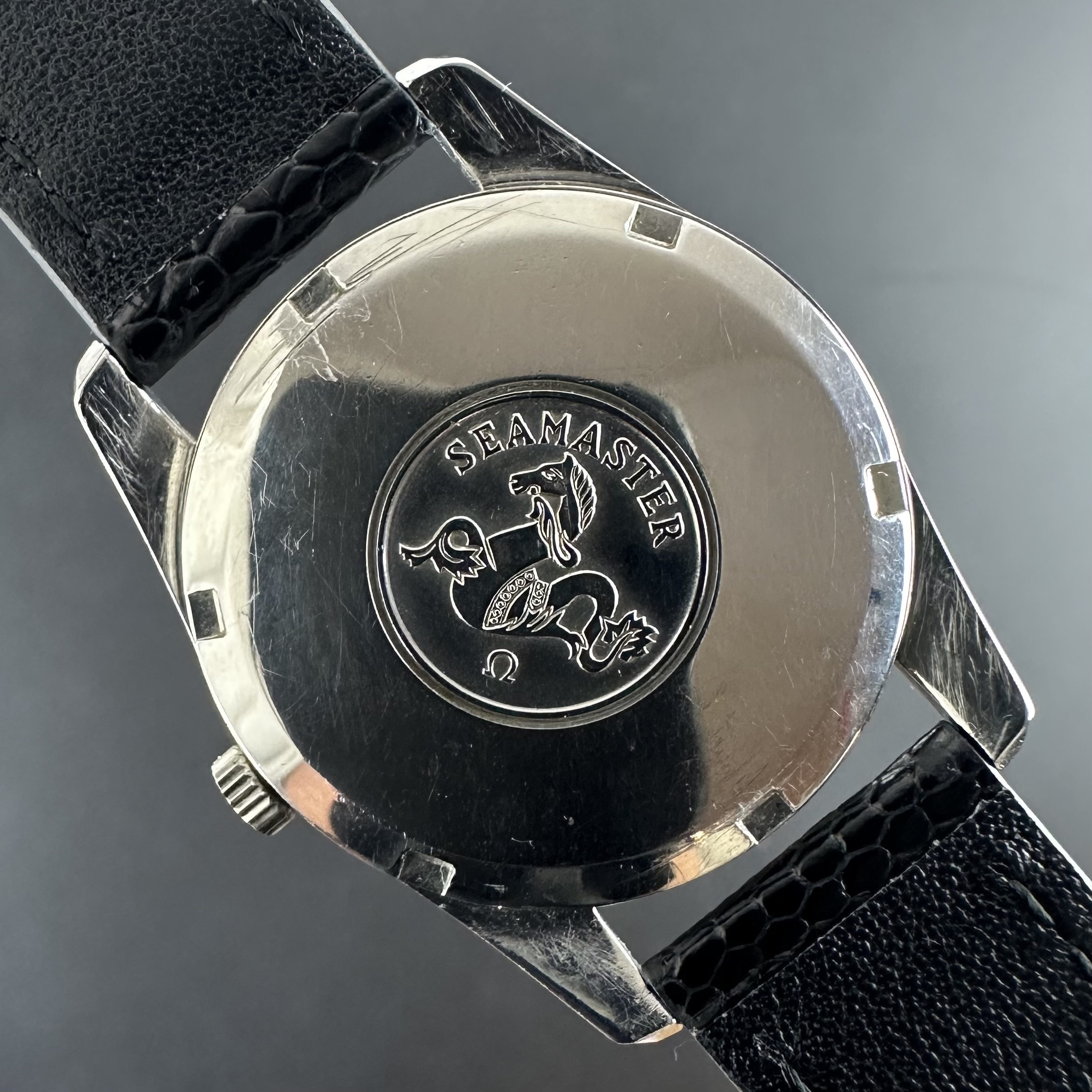 Vintage Omega Seamaster Black Gilt dial Automatic 166.002 - 33,5mm - 1961