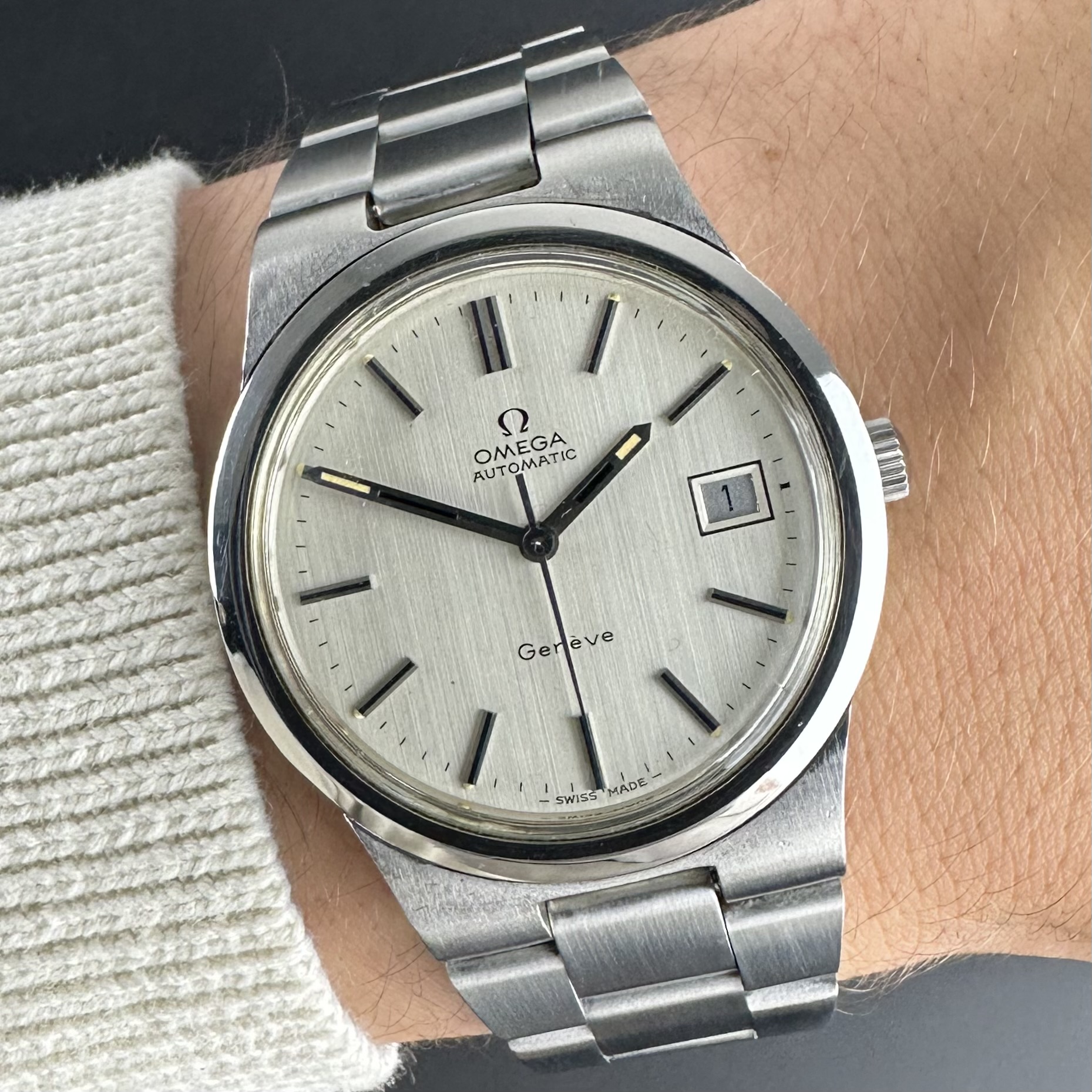 Vintage Omega Genève Automatic Date 166.0173 / 366.0832 - 36,5mm - 1973