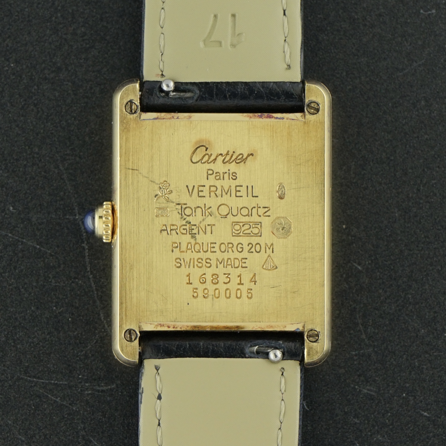 Vintage Cartier Tank Vermeil Must LM Quartz 590005 - 23,5mm - 1990s