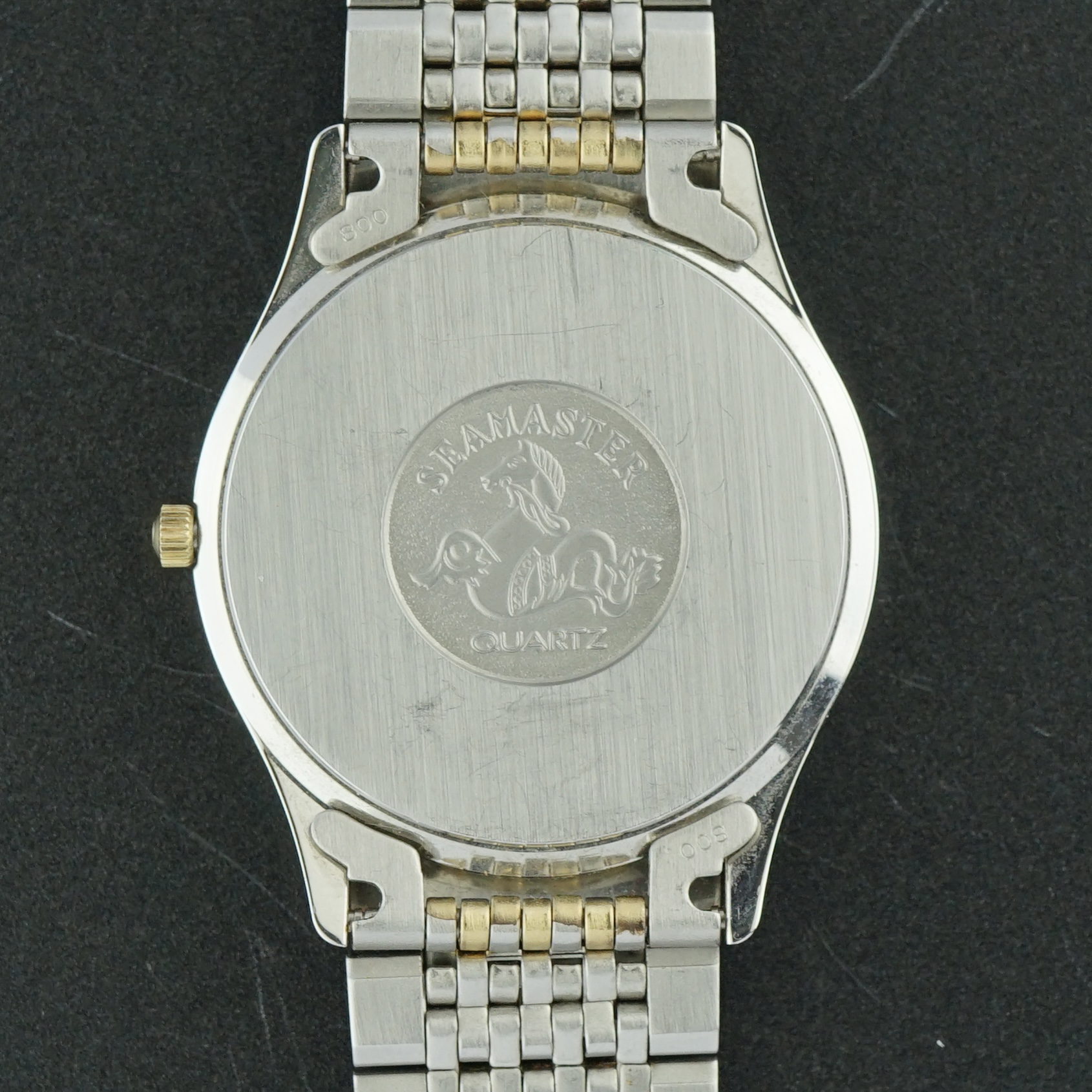 Vintage Omega Seamaster Brest Two-Tone Quartz 196.0251 / 396.1010 - 33mm - 1982 FULL SET