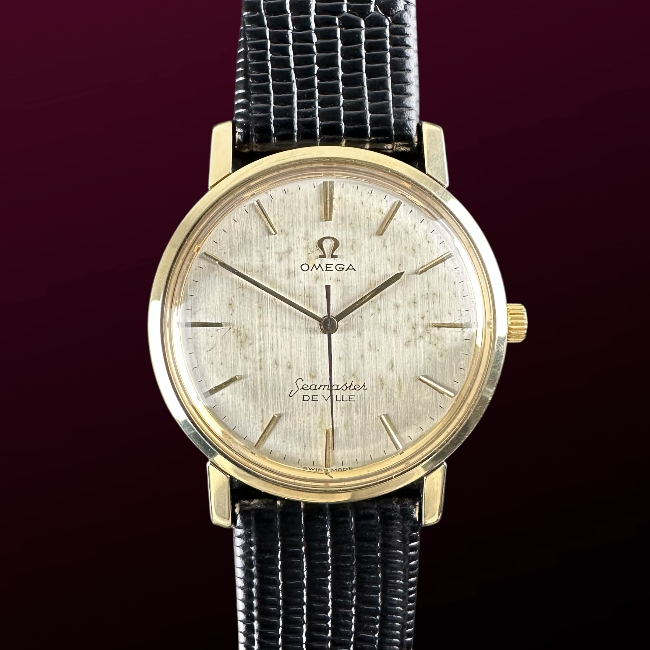 Vintage Omega Seamaster De Ville 14k Solid Yellow Gold 135.001 - 31,5mm - 1966