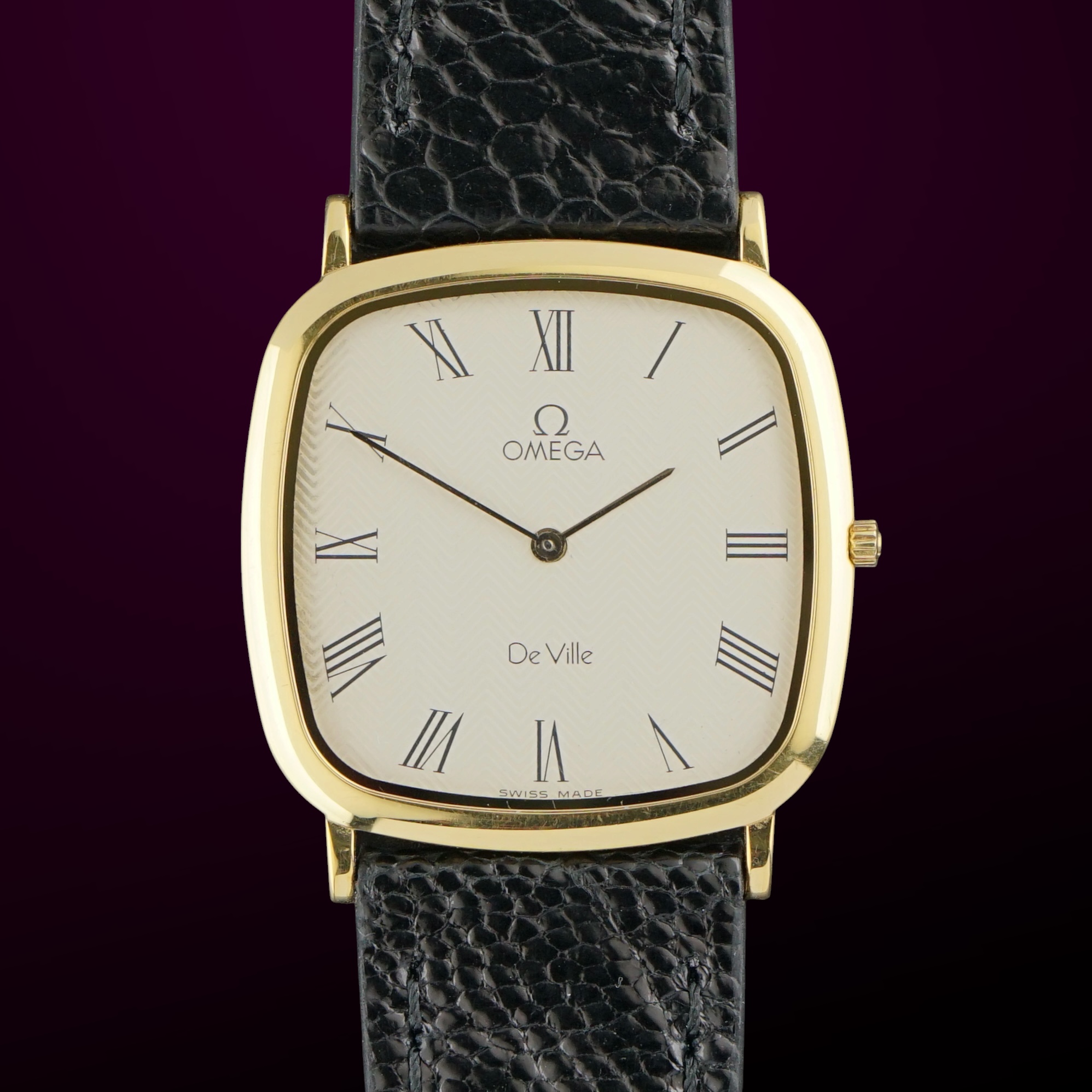 Vintage Omega De Ville Quartz Ultra Thin 195.0077 - 30mm - 1982