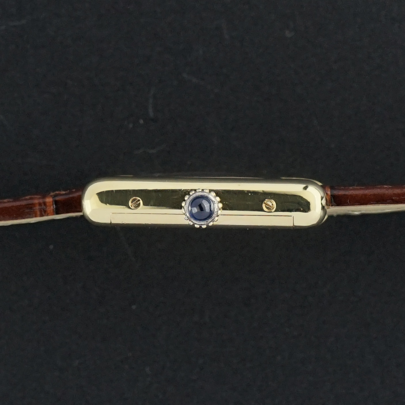 Vintage Cartier Tank Vermeil SM Wood dial Manual Wind 20,5mm - 1990s