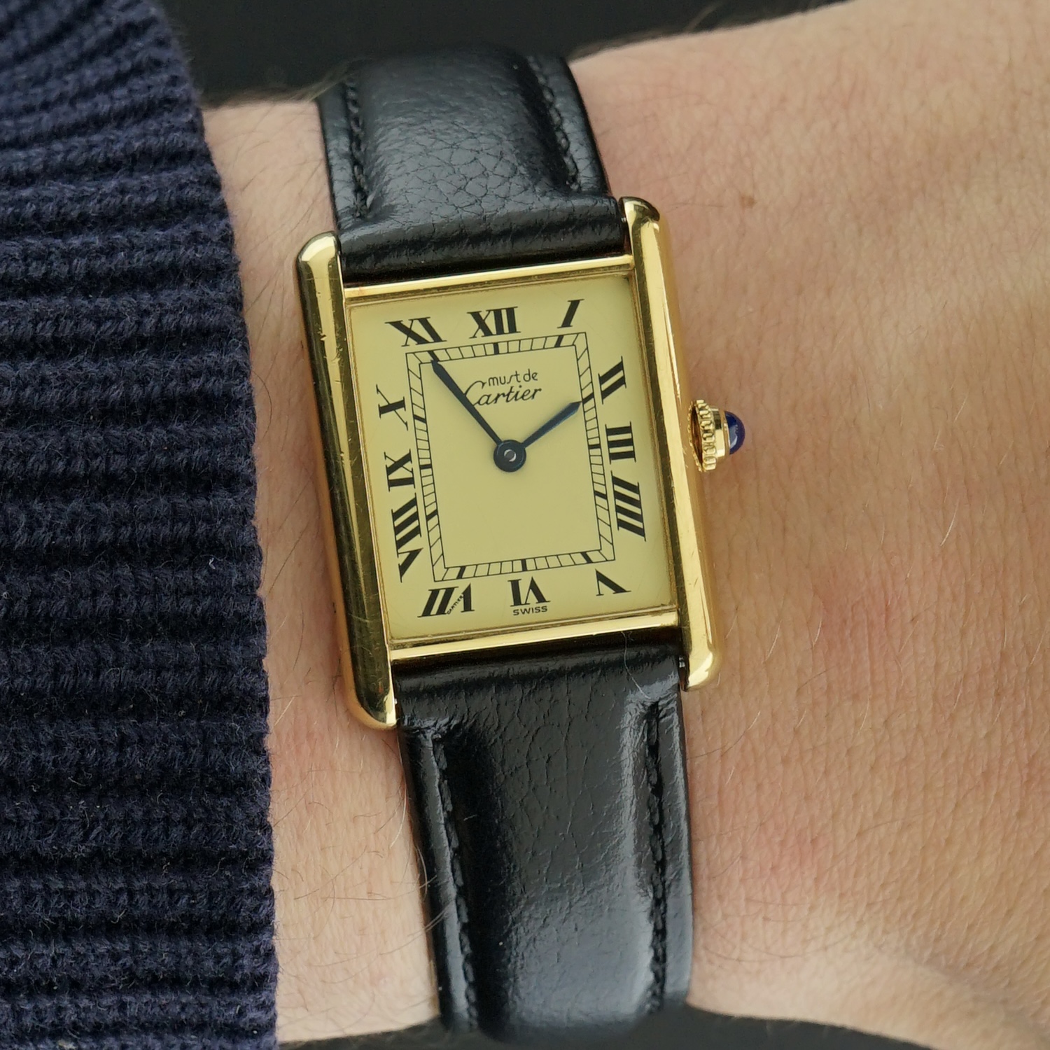 Vintage Cartier Tank Vermeil Must LM Quartz 590005 - 23,5mm - 1990s