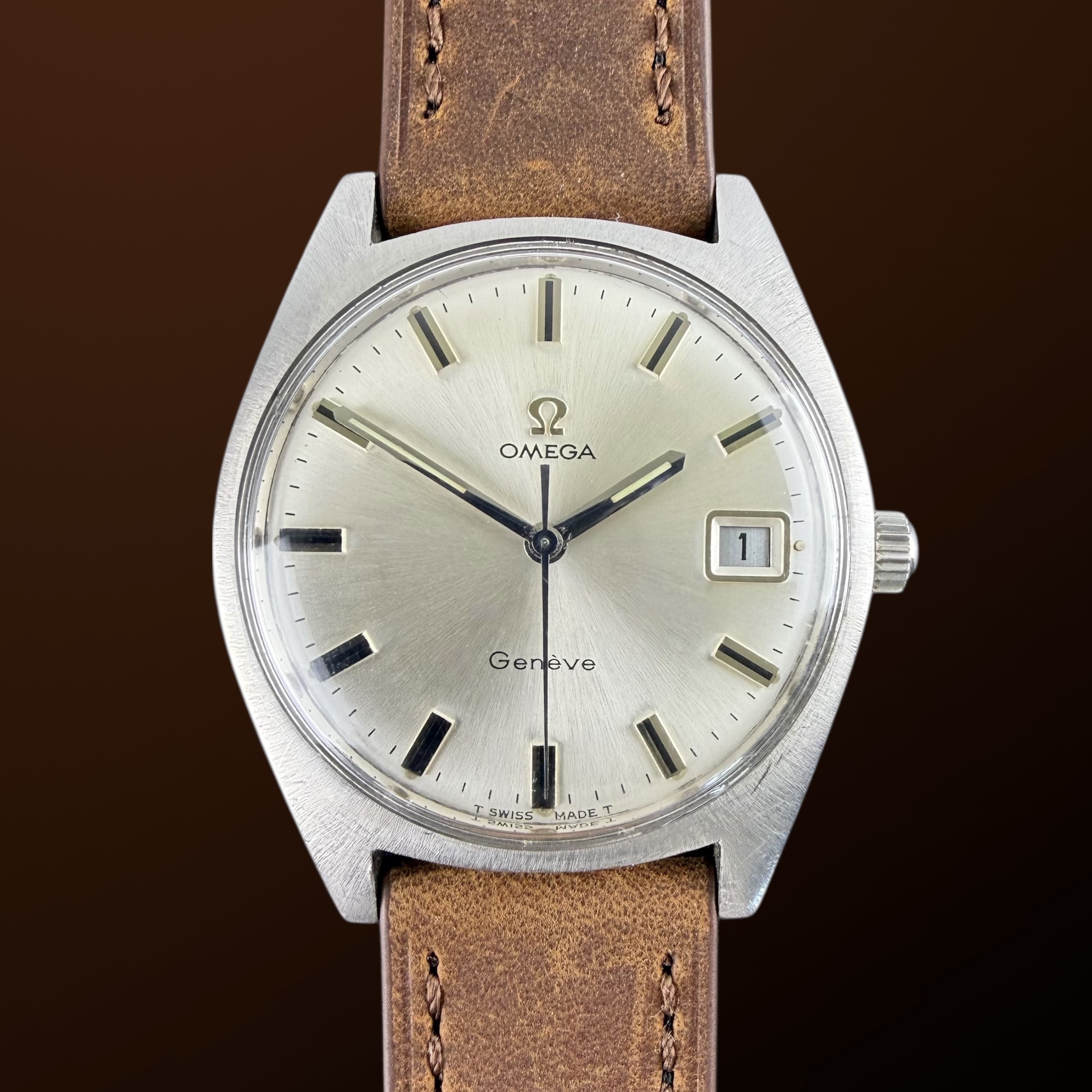 Vintage Omega Genève Manual Wind Date 136.041 - 35mm - 1970