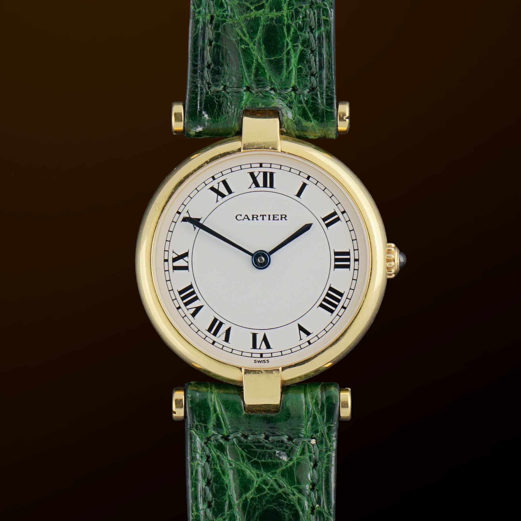 Vintage Cartier Vendome 18k Solid Yellow Gold 881002 - 24mm - 1990s