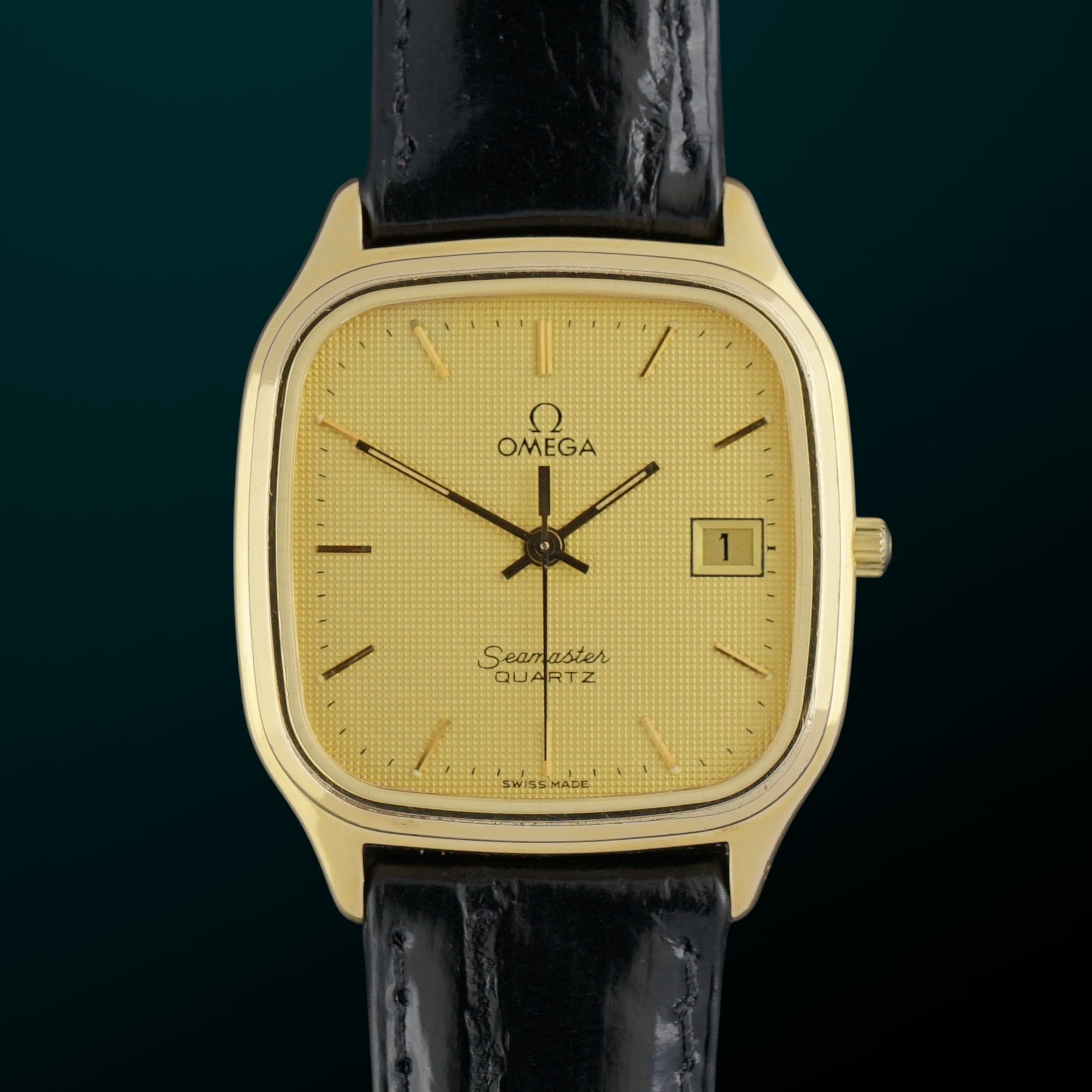 Vintage Omega Seamaster Quartz Tapisserie dial 196.02361 - 31mm - 1982