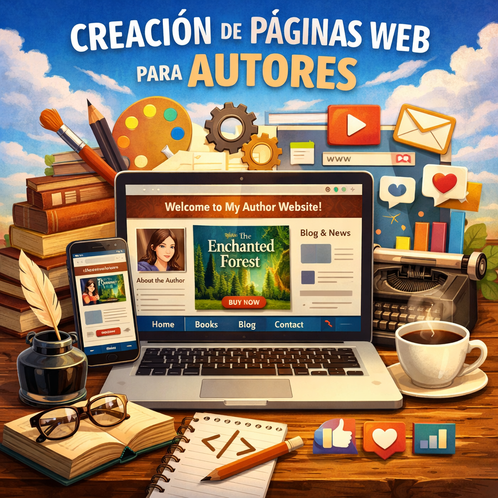 Diseño de página web para autor de libros