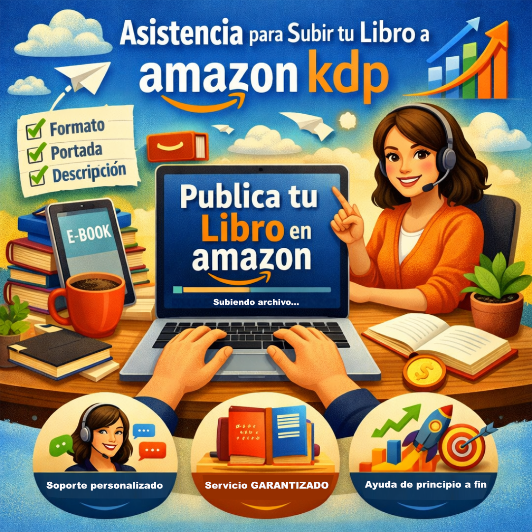Servicio de asistencia para subir su libro a Amazon KDP