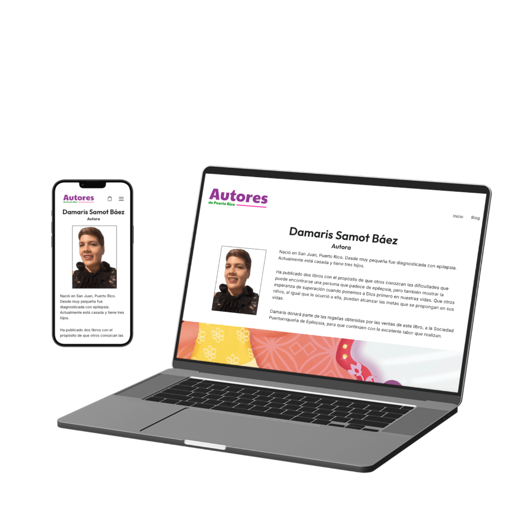 Diseño de página web para autor de libros