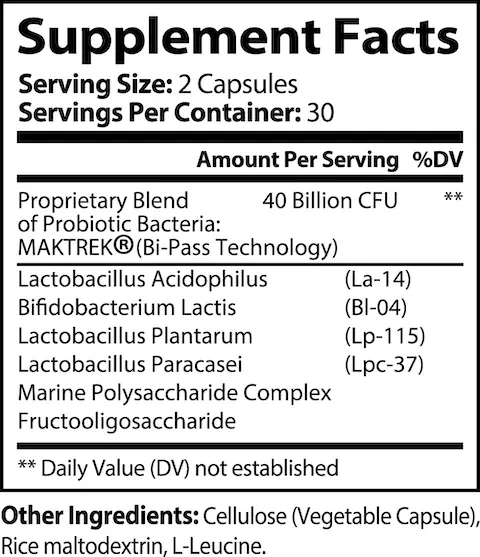 Probiotic 40 Billion with Prebiotics