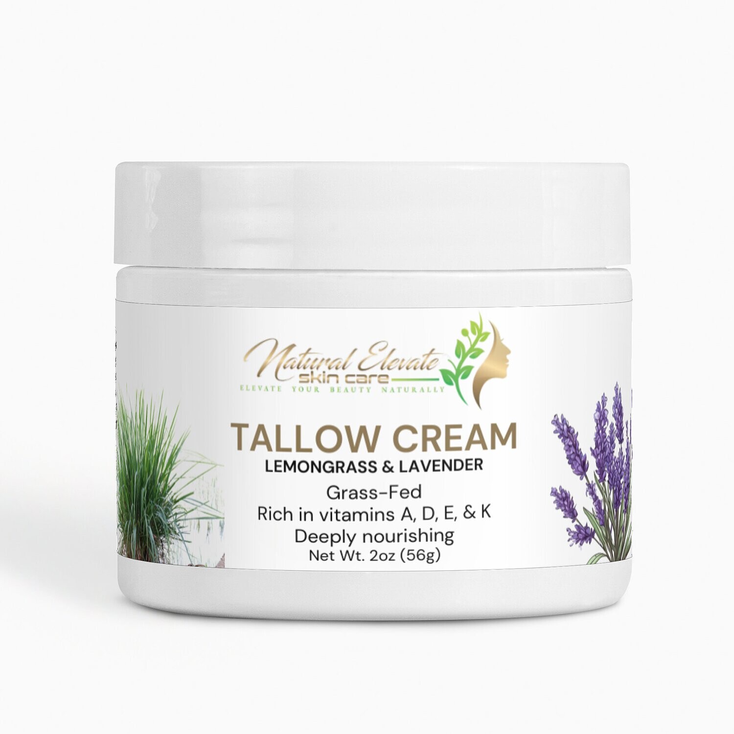 Tallow Cream Lemongrass & Lavender 2 oz