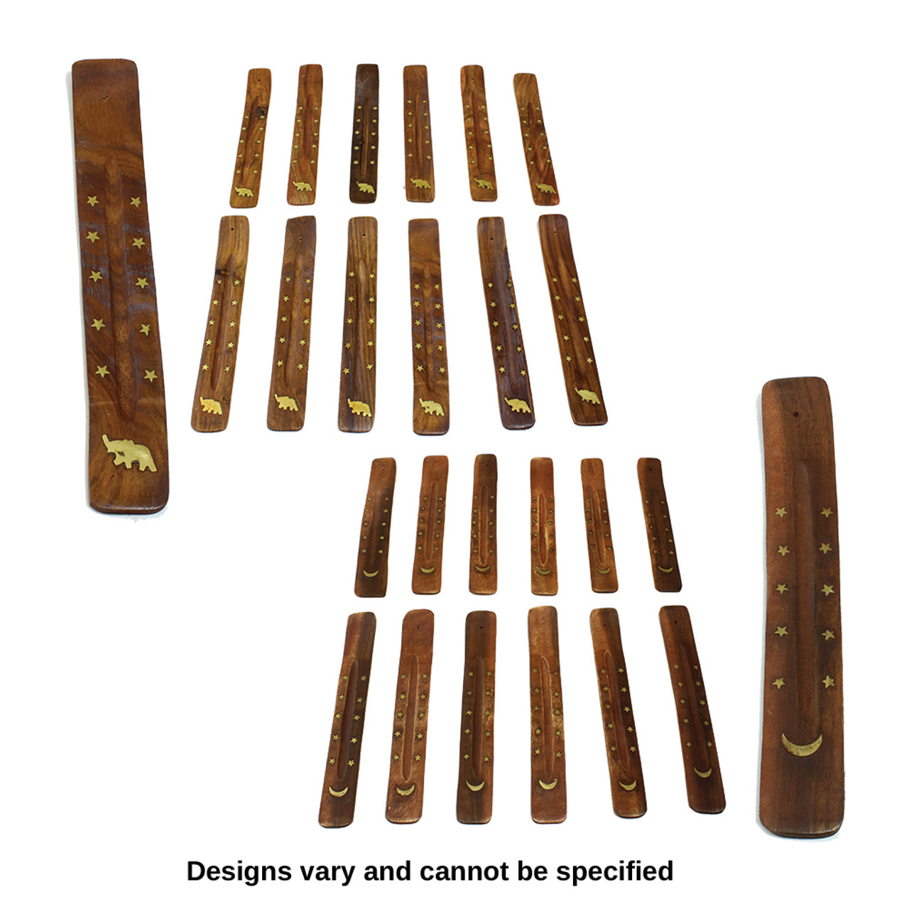 Set Of 12 Wooden Incense Burners