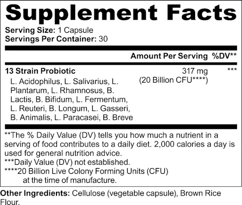 Probiotic 20 Billion