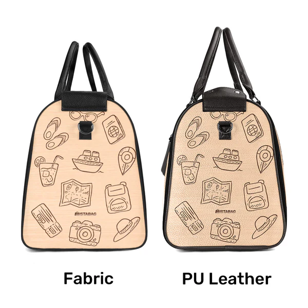 The Worls Is Ours To Explore - Personalized Leather Duffle Bag