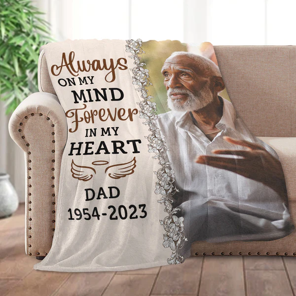 Memorial Blanket- Know I Am Here/Forever in my heart