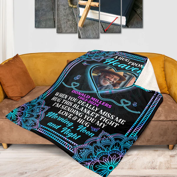 Memorial Blanket-I Am Sending You My Love And Hug