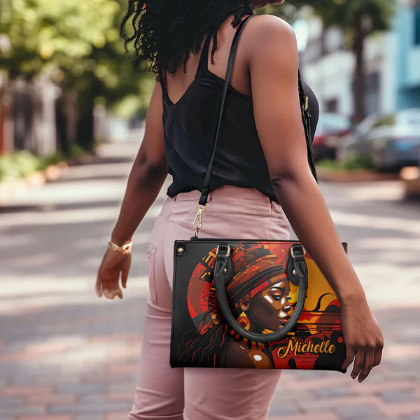 Personalized African Art Handbag-Heritage 