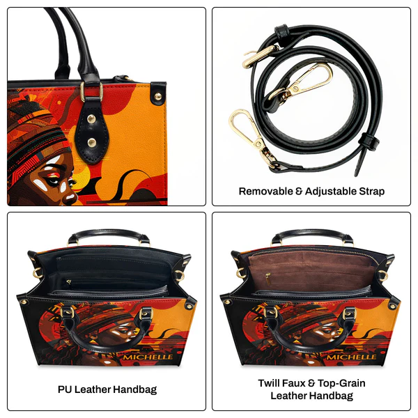 Personalized African Art Handbag-Heritage 