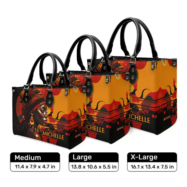 Personalized African Art Handbag-Heritage 