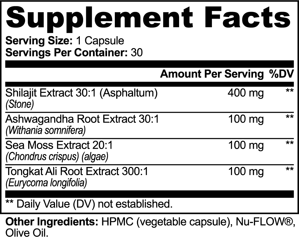 Shilajit Adaptogen Complex