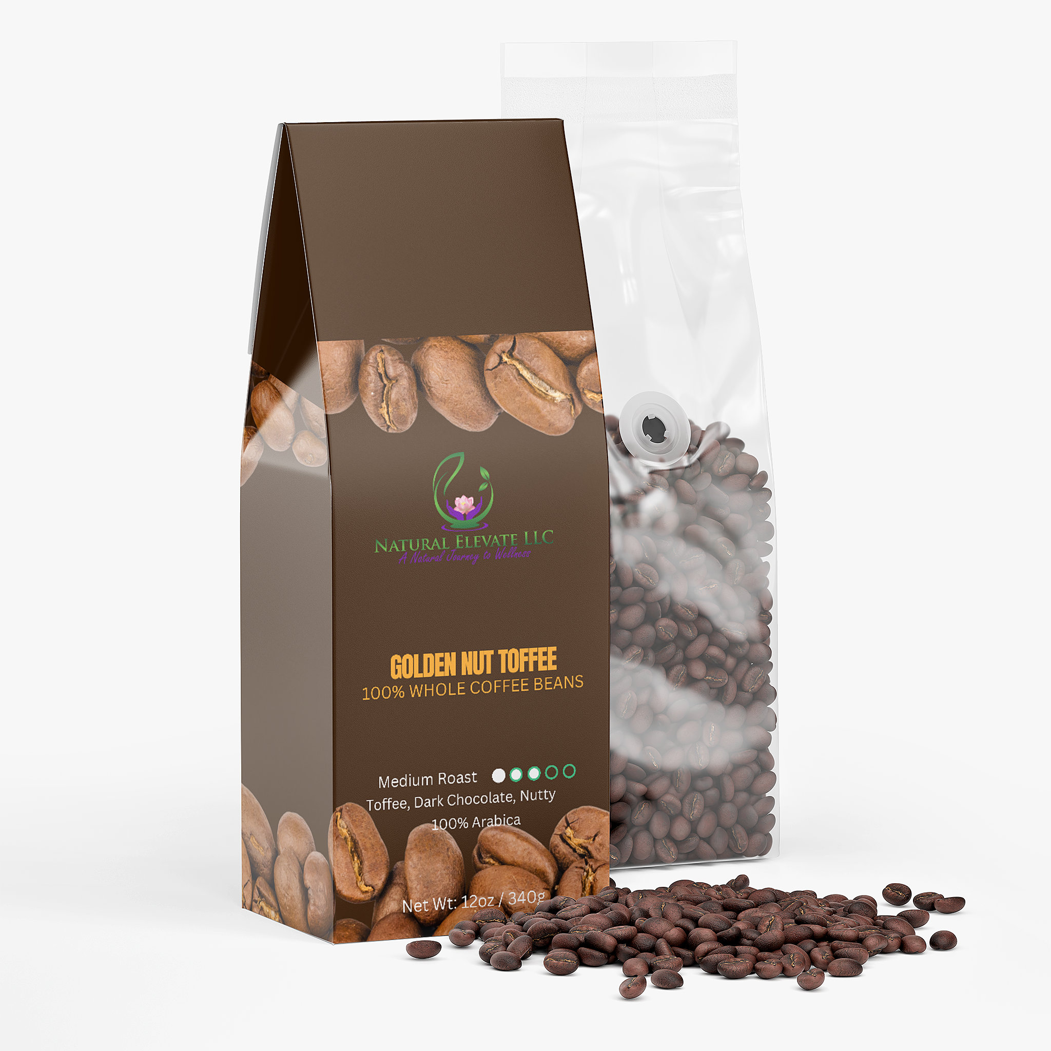 Golden Nut Toffee Whole Coffee Beans