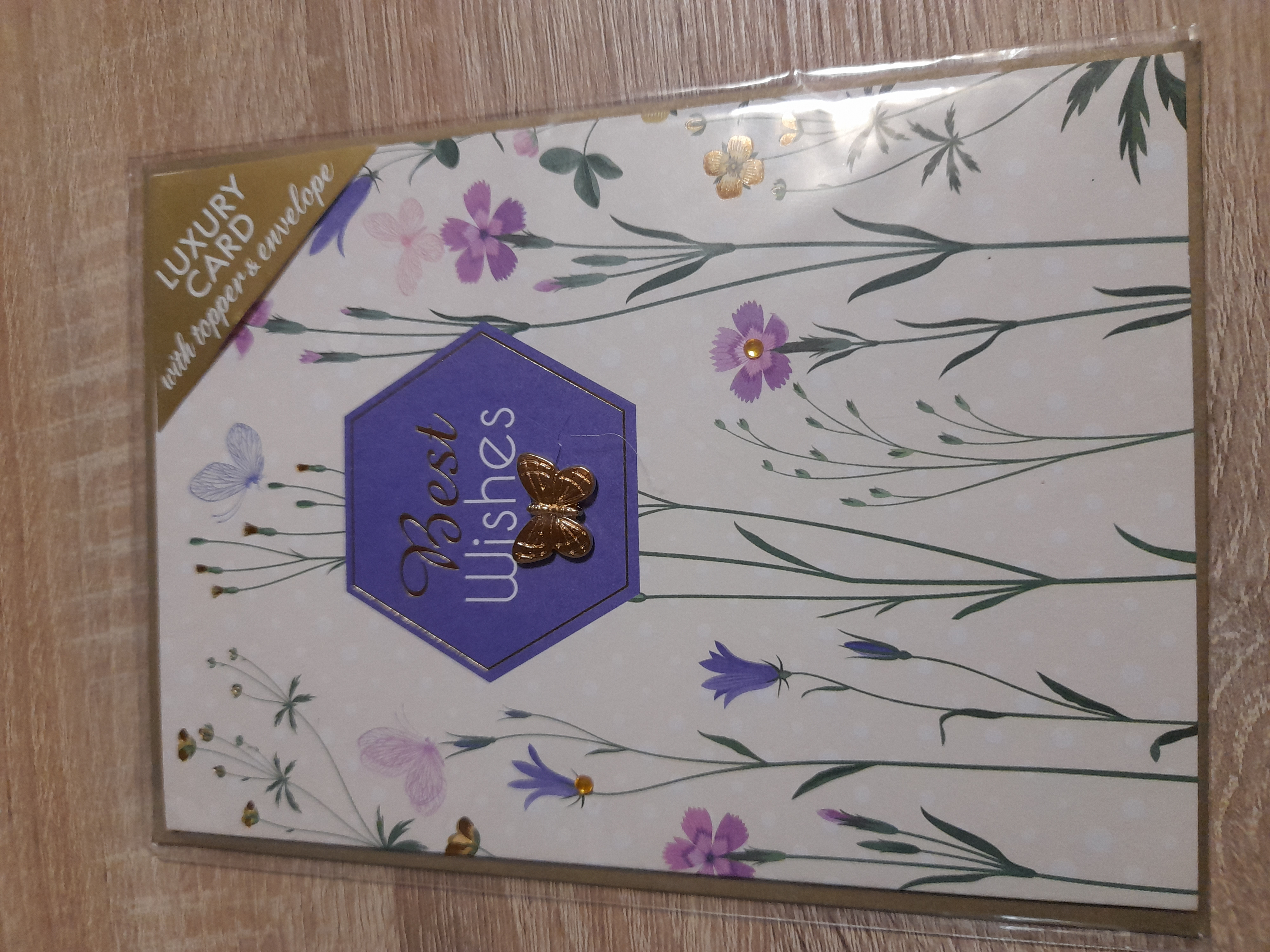 Sveikinimo atvirukas 13x18. „Geriausi linkėjimai“ 3D