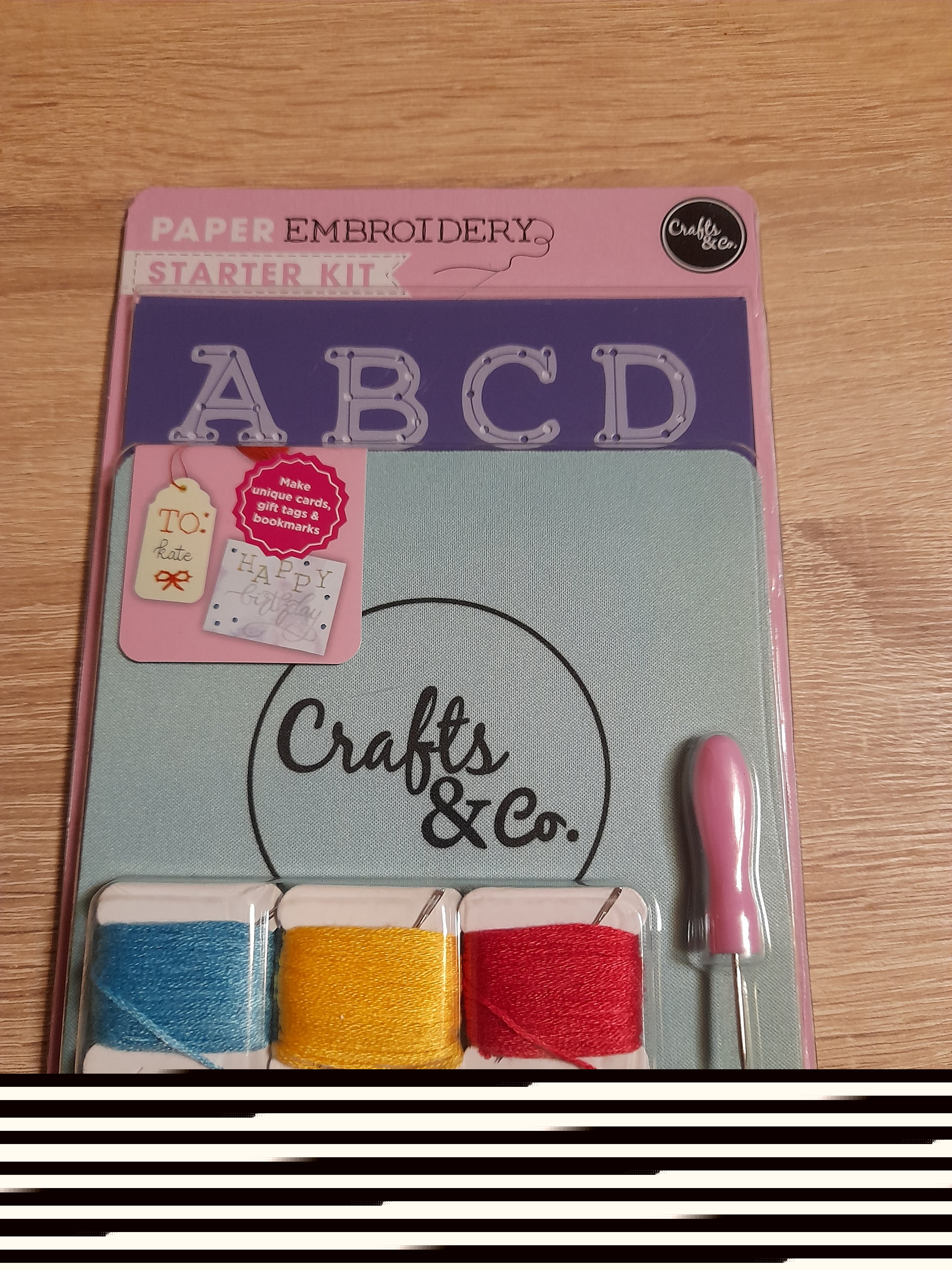 POPIERIAUS SIUVINĖJIMO PRADŽIOS RINKINYS.