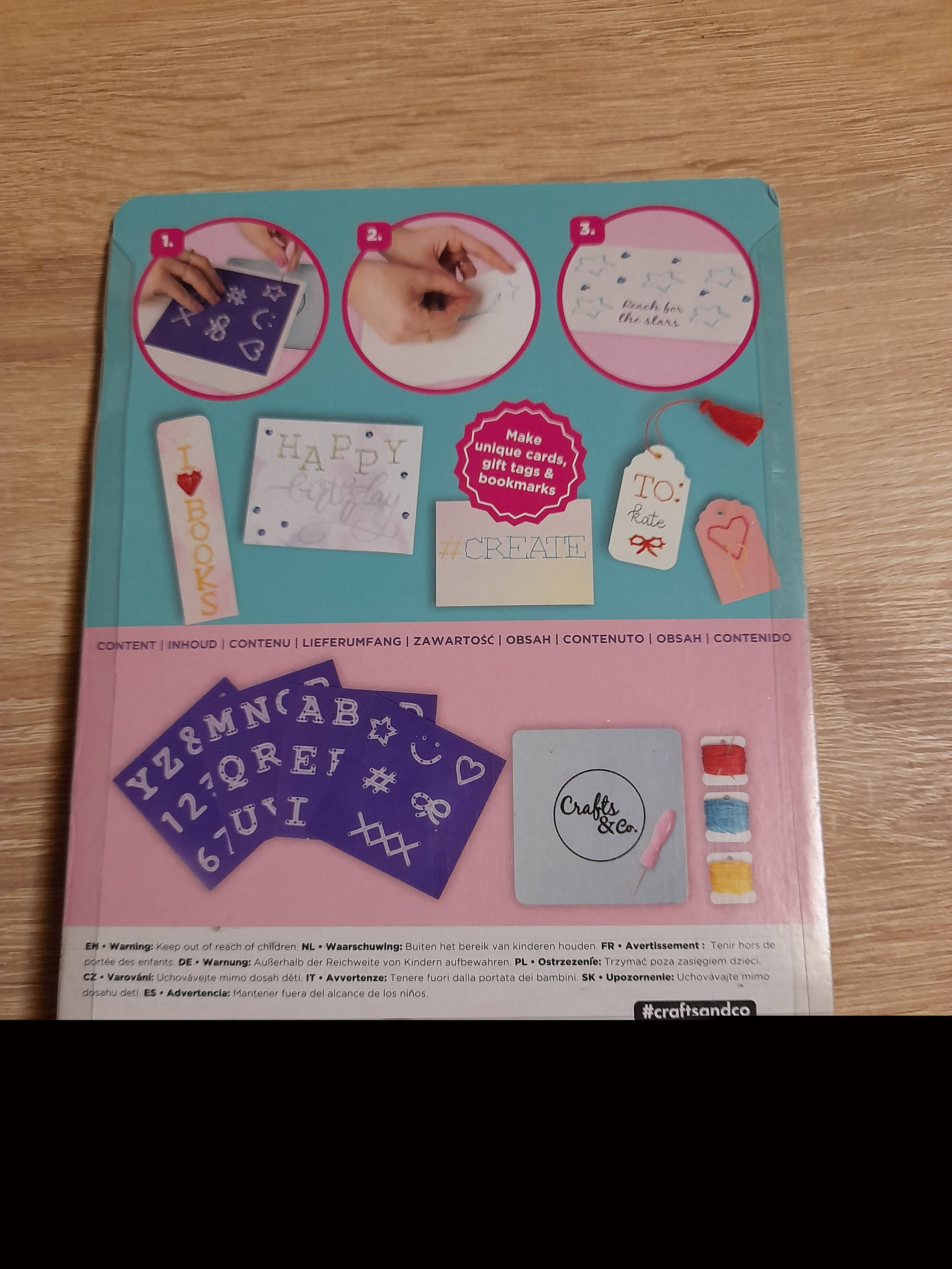 POPIERIAUS SIUVINĖJIMO PRADŽIOS RINKINYS.