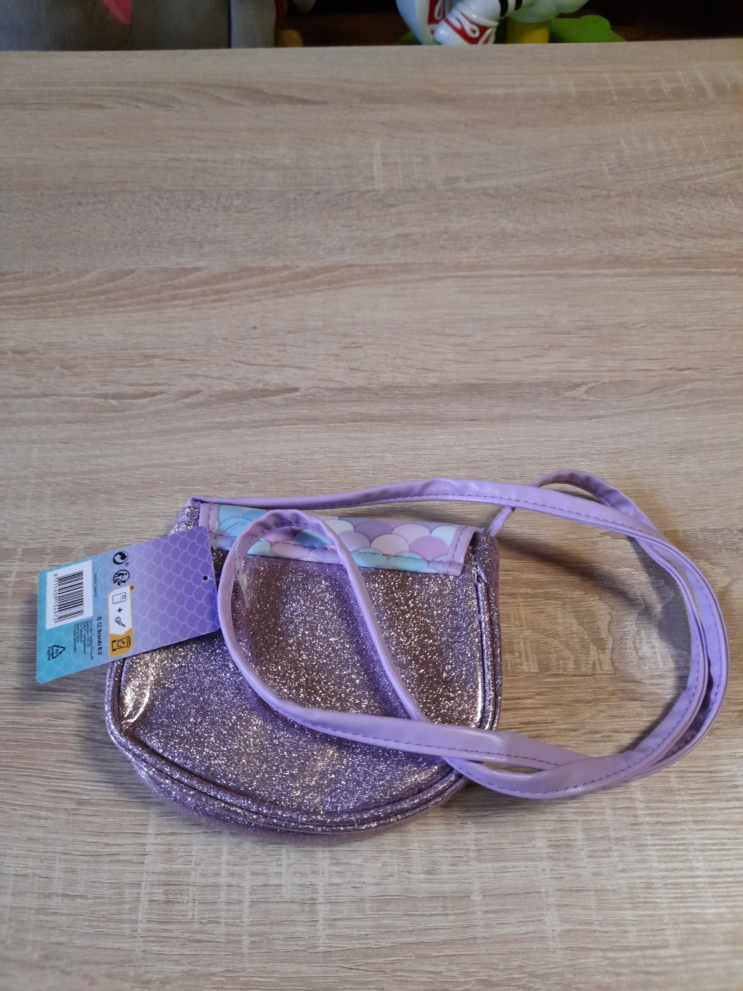 MERMAID MAGIC rankinė, purpurinė rankinė jaunai panelei