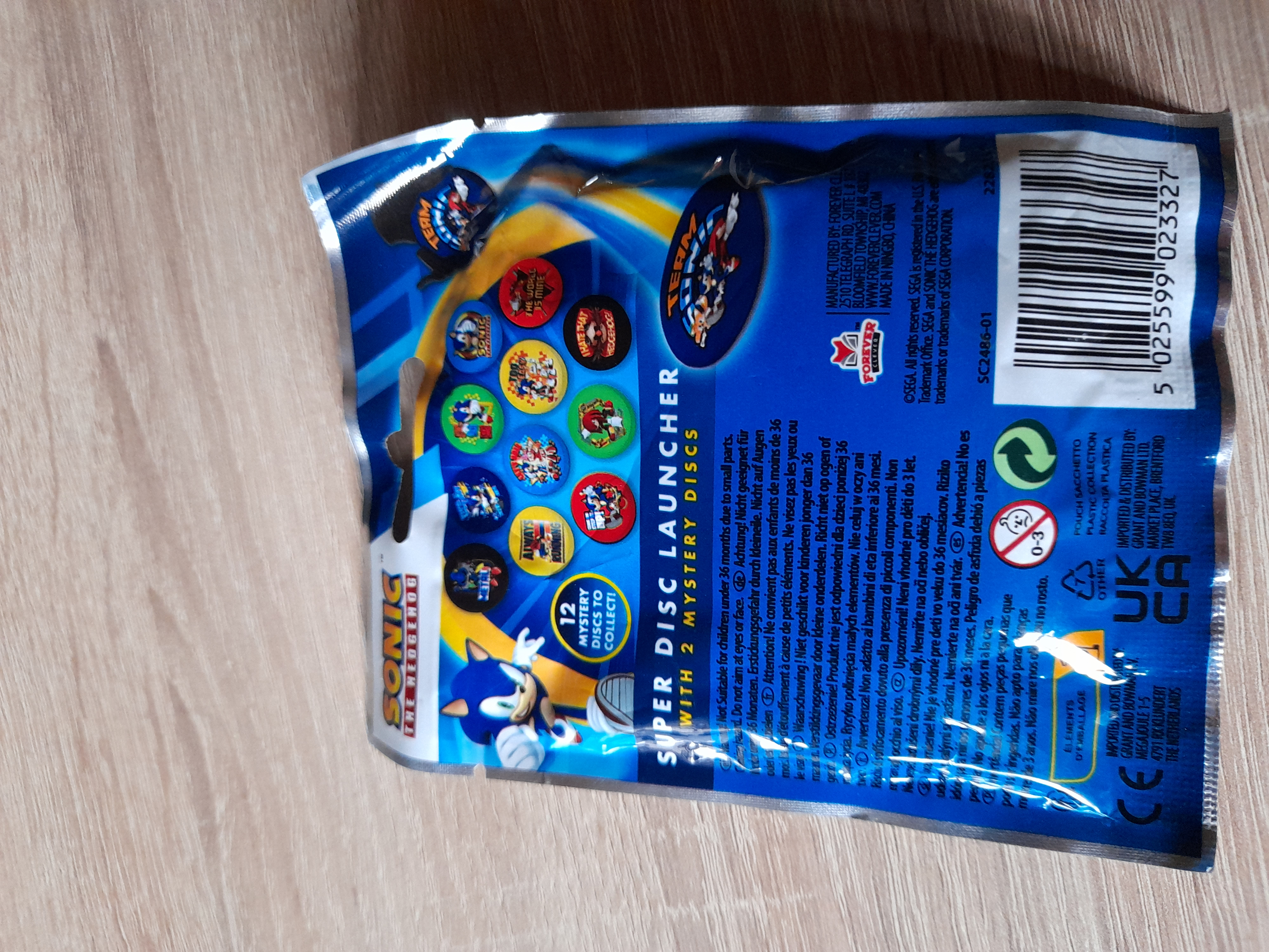 Sonic The Hedgehog disko paleidimo priemonė