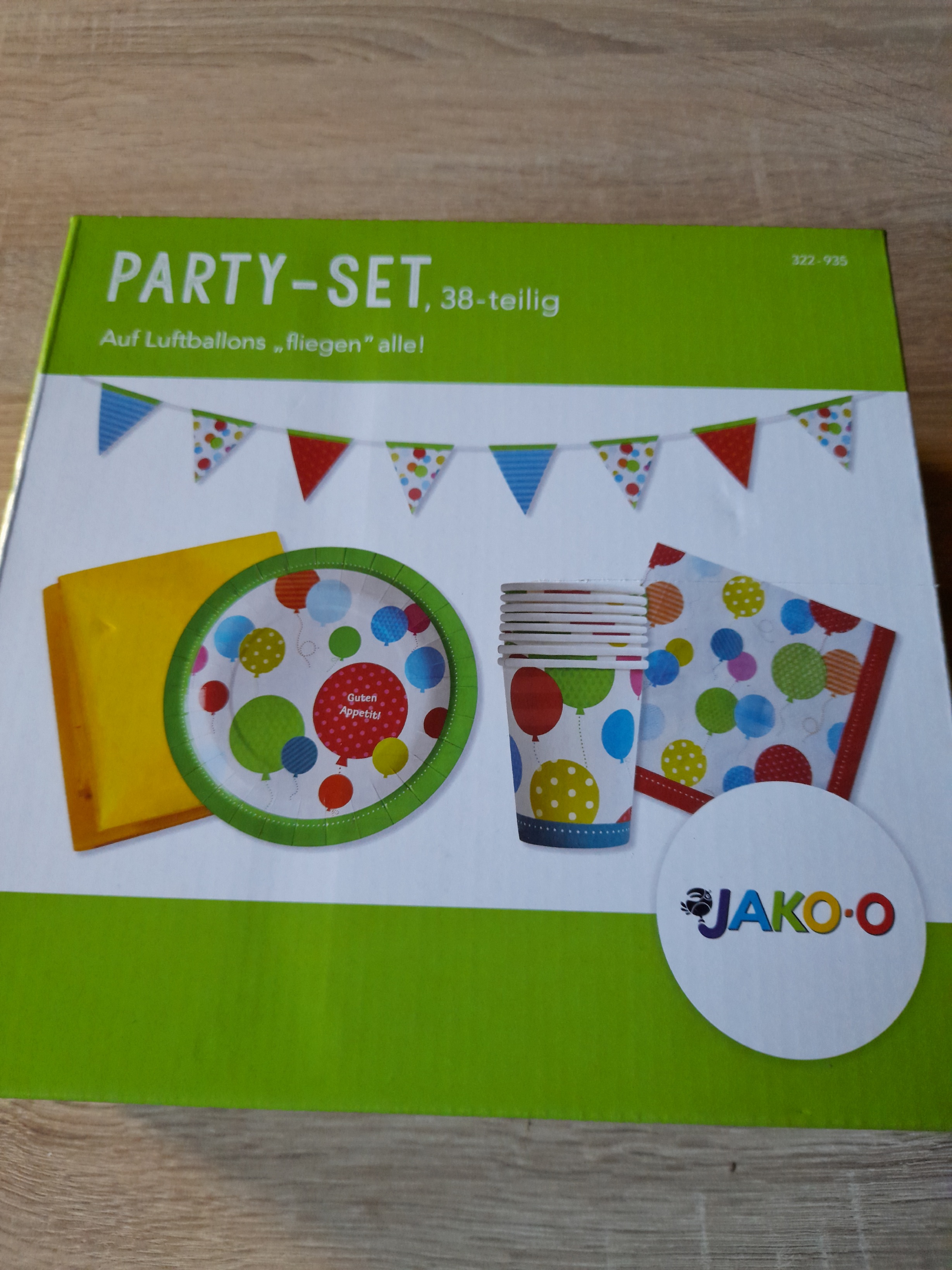 JAKO-O vakarėlių rinkinys, 38 vnt