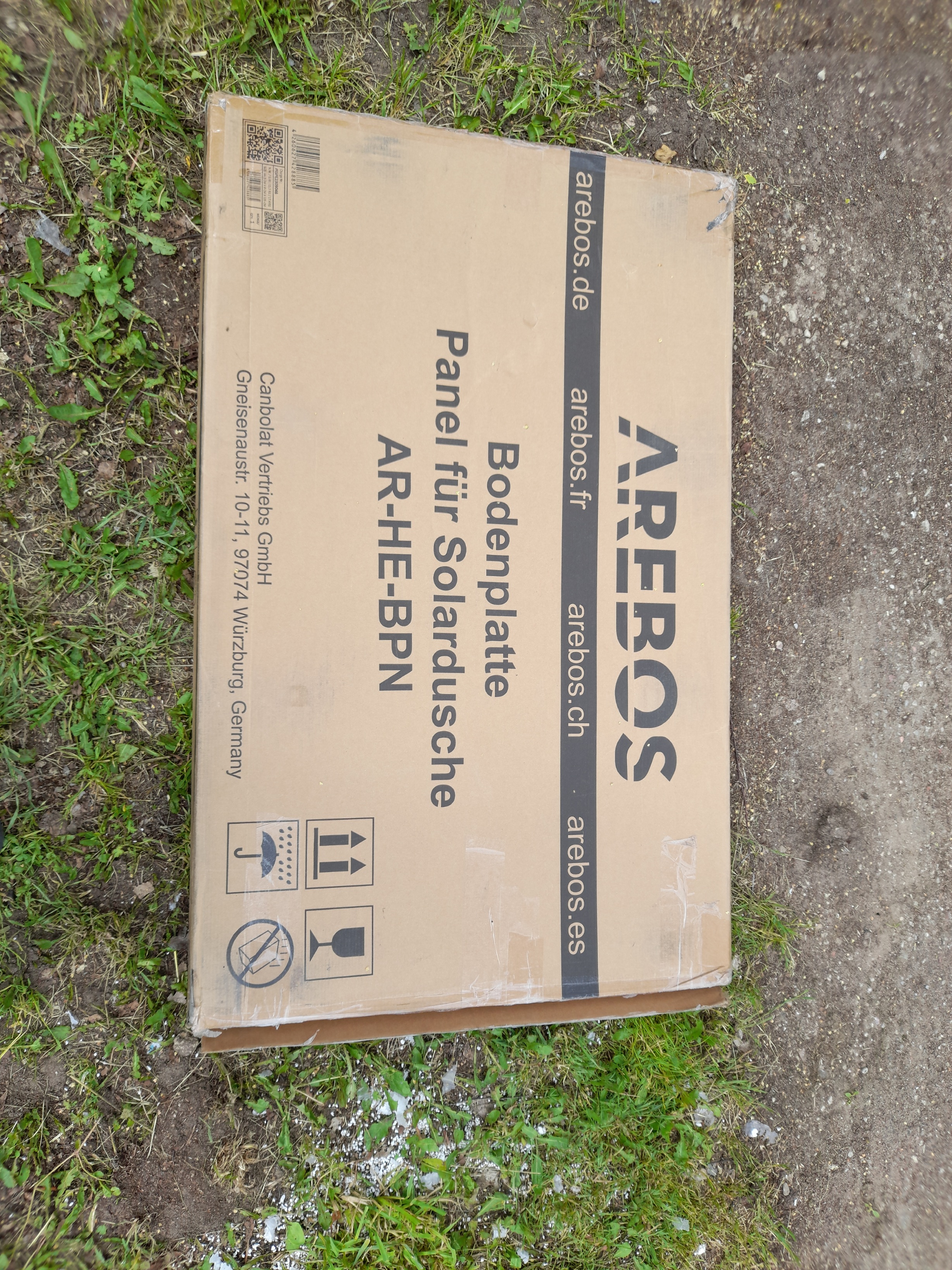 AREBOS grindų elementas saulės dušui, baseino kopėčioms arba baseino antracitui 101 x 63 x 5,5 cm pagrindo plokštė sodo dušui baseino dušui lauko dušui neslidus.