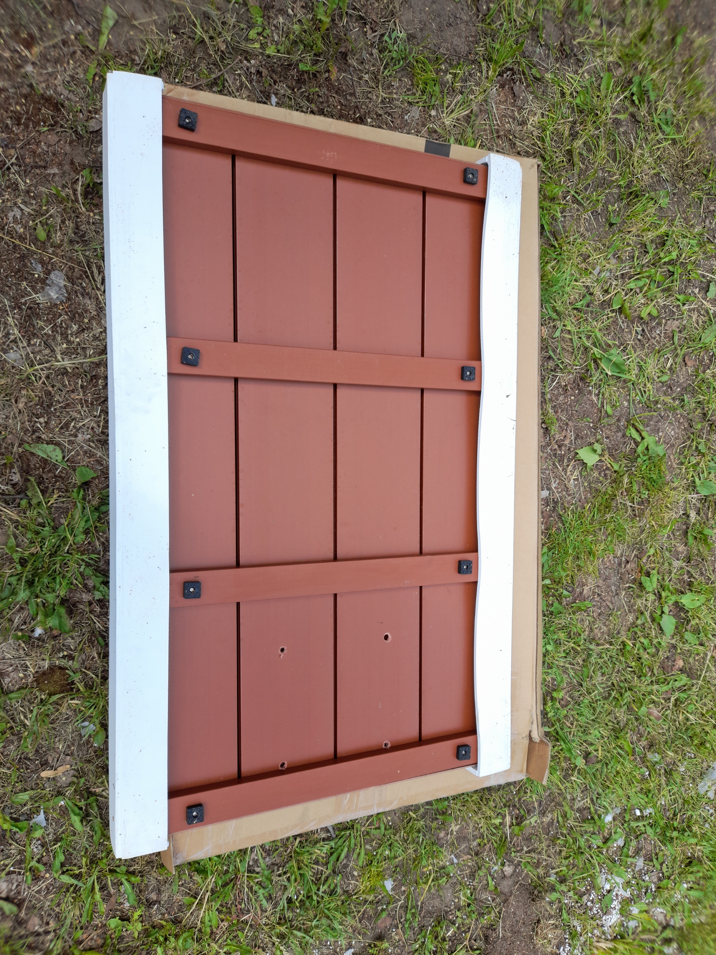 AREBOS grindų elementas saulės dušui, baseino kopėčioms arba baseino antracitui 101 x 63 x 5,5 cm pagrindo plokštė sodo dušui baseino dušui lauko dušui neslidus.