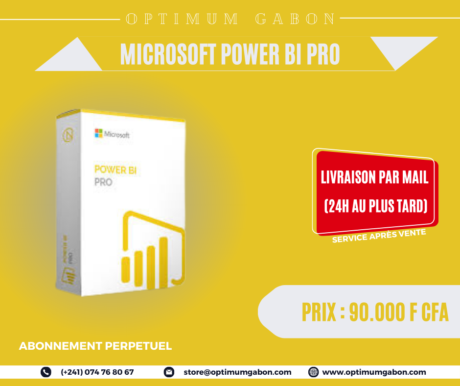 Microsoft Power BI Pro - Abonnement perpétuel