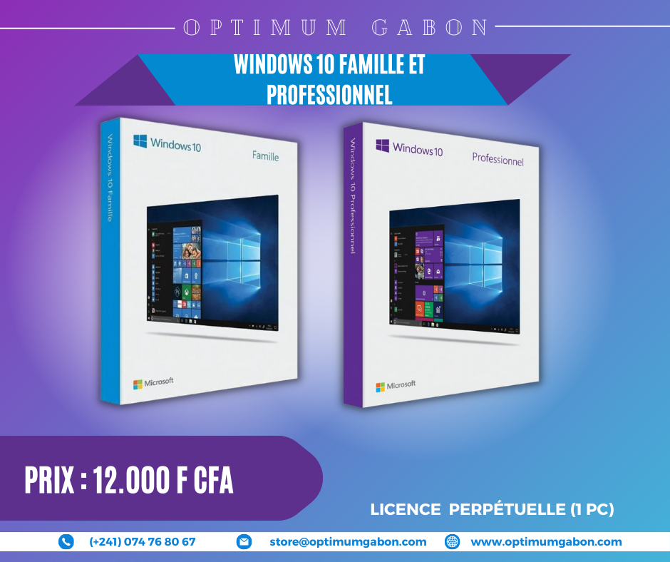 Windows 10 (Famille/Pro)