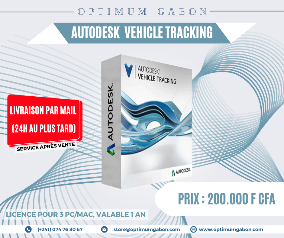 VEHICLE TRACKING - Licence commerciale annuelle (3 appareils)