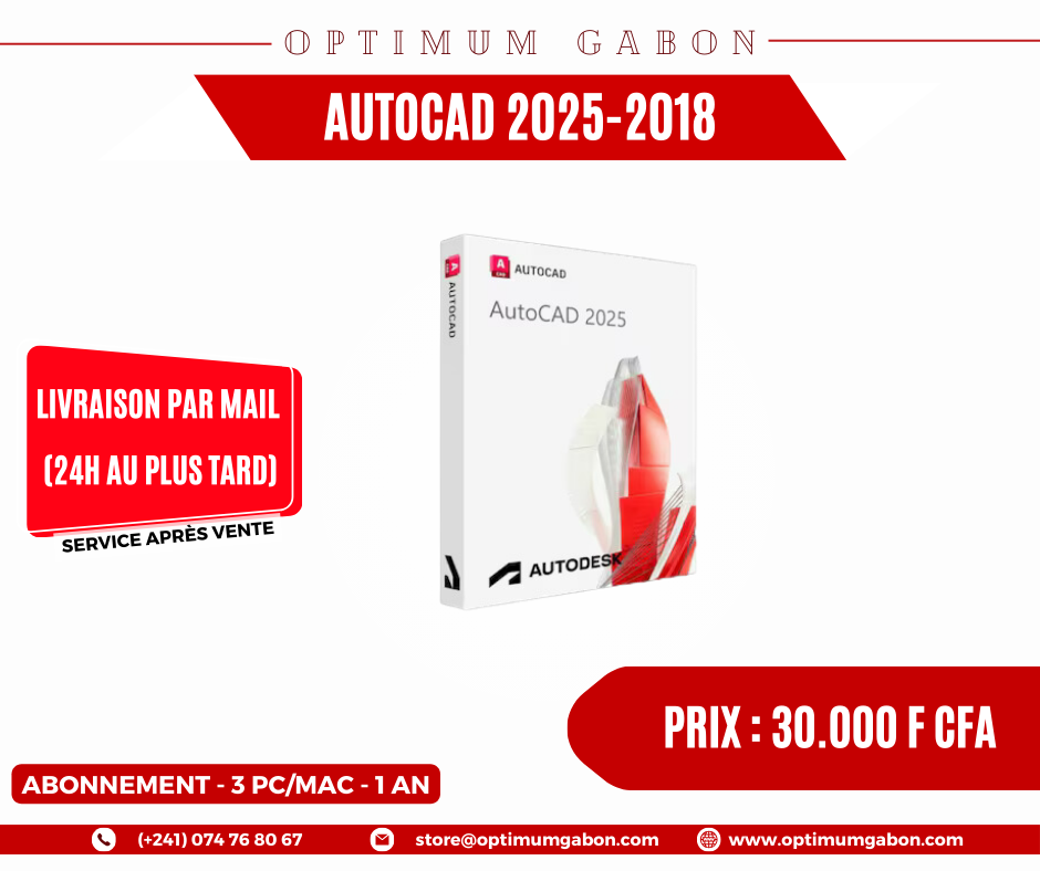 AutoCAD - Licence éducative annuelle - 3 appareils (PC/MAC)