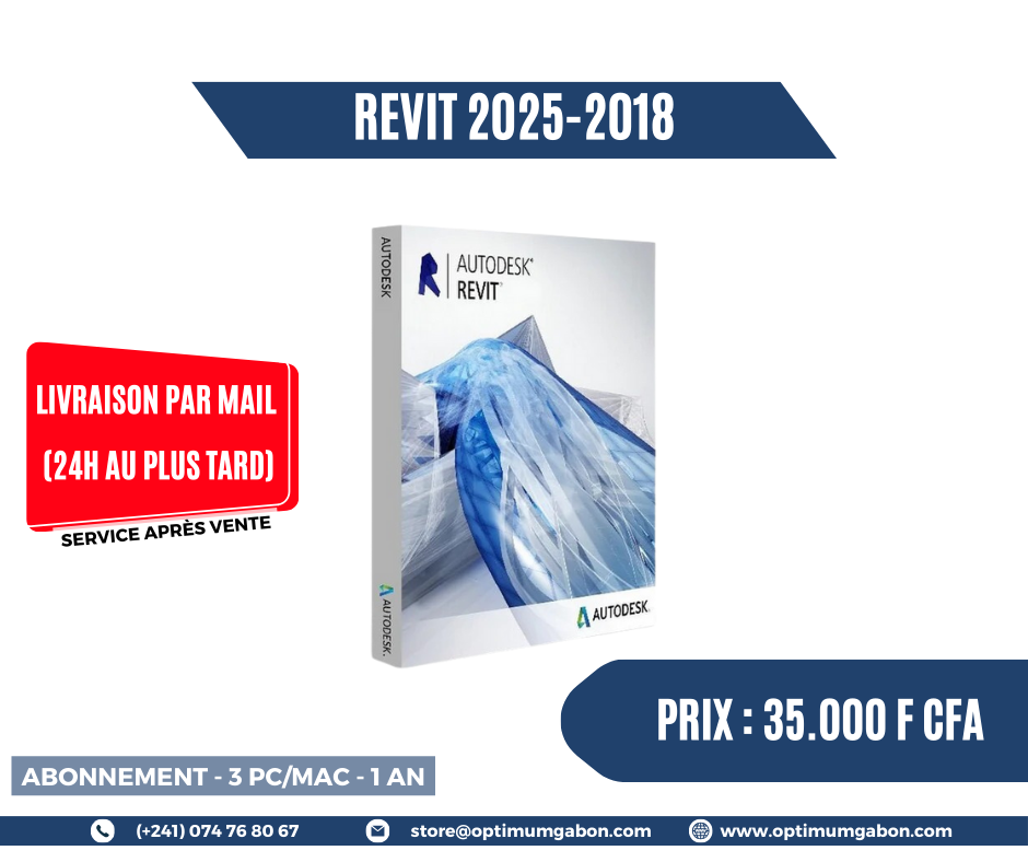 REVIT - Licence éducative annuelle - 3 appareils (PC/MAC)